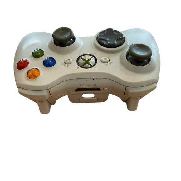 Official Microsoft Xbox 360 White Wireless Controller Genuine Original OEM B - Picture 2 of 4